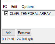 TEMPORAL ARRAY performance view